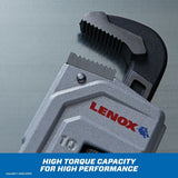 Lenox LXHT90610 10" Aluminum Pipe Wrench - 4
