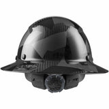 Lift Safety HDF50C-20CK DAX Fifty50 Black Camo Full Brim Hard Hat with Carbon Fiber Reinforced Shell and Ratchet Suspension - 3