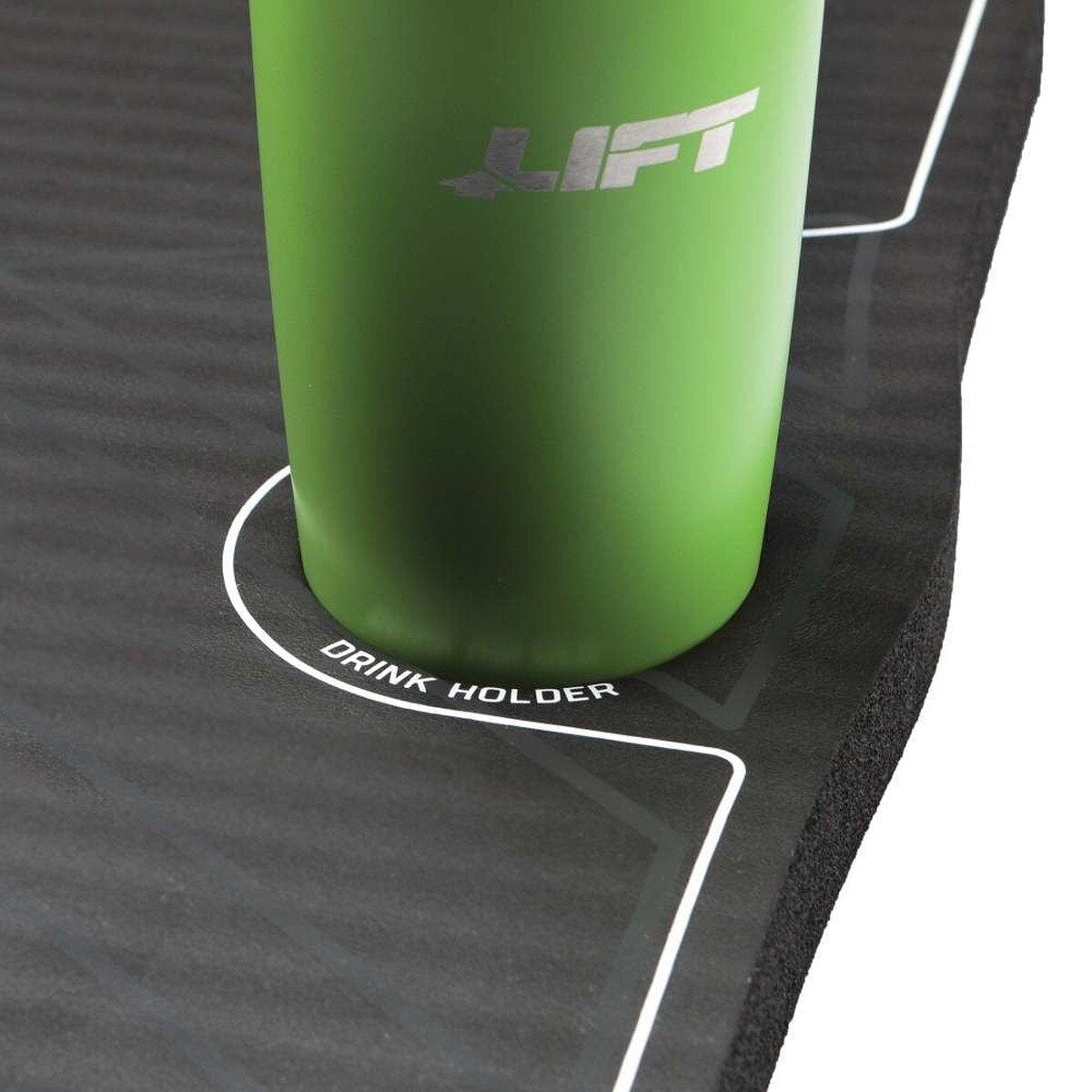 Lift Safety KKM-18K 36 x 18" Polyurethane Foam Kneeling Mat with Drink Holder - 4