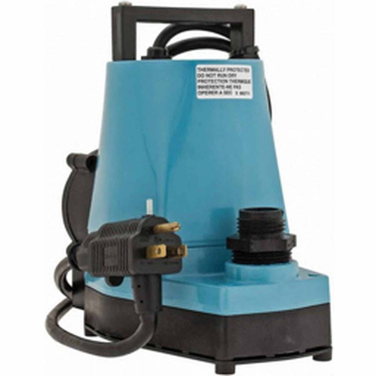 Little Giant 505715-5-ASP 1/6 HP Automatic Submersible Utility Pump, 115V, 10 ft Cord, Diaphragm Switch - 2