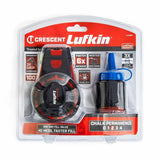 Crescent Lufkin CL100BA 100' Contractor Chalk & Reel with HardMark Blue Chalk - 3
