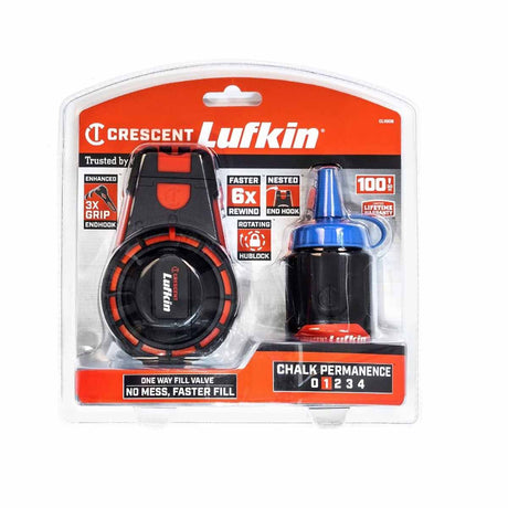 Crescent Lufkin CL100B 100' Contractor Chalk & Reel with Blue Chalk