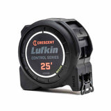 Lufkin L1025CB-02 1-3/16" x 25' Control Series Black Clad Tape Measure - 2