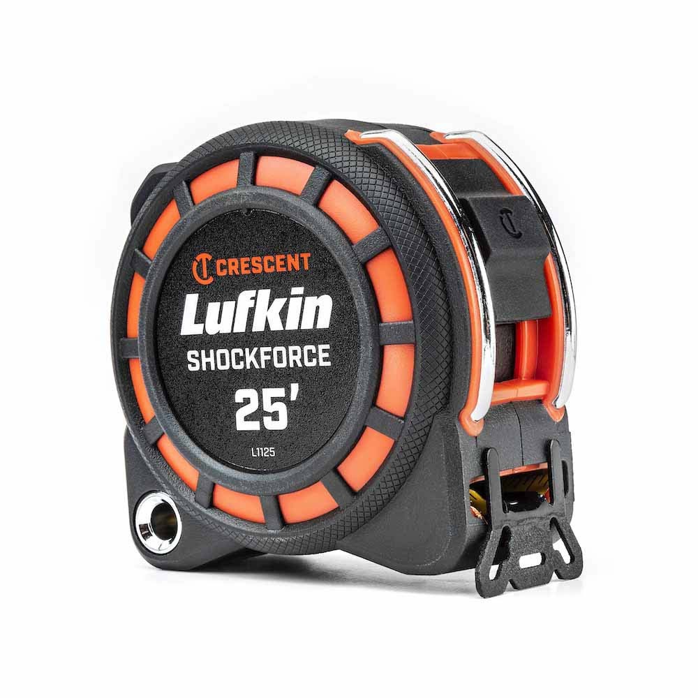 Lufkin L1125-02 1-3/16" x 25' Shockforce G1 Dual Sided Tape Measure - 2