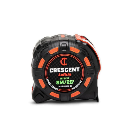 Lufkin LM1325CMEB-02 1-1/4" x 8 m/26 ft Shockforce Nite Eye Magnetic Tape Measure