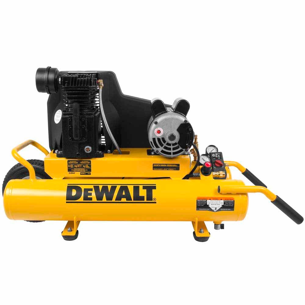 DeWalt DXCMTA1980854 8 Gal. 155 PSI 1.9 HP Electric Dual Voltage Wheelbarrow Air Compressor