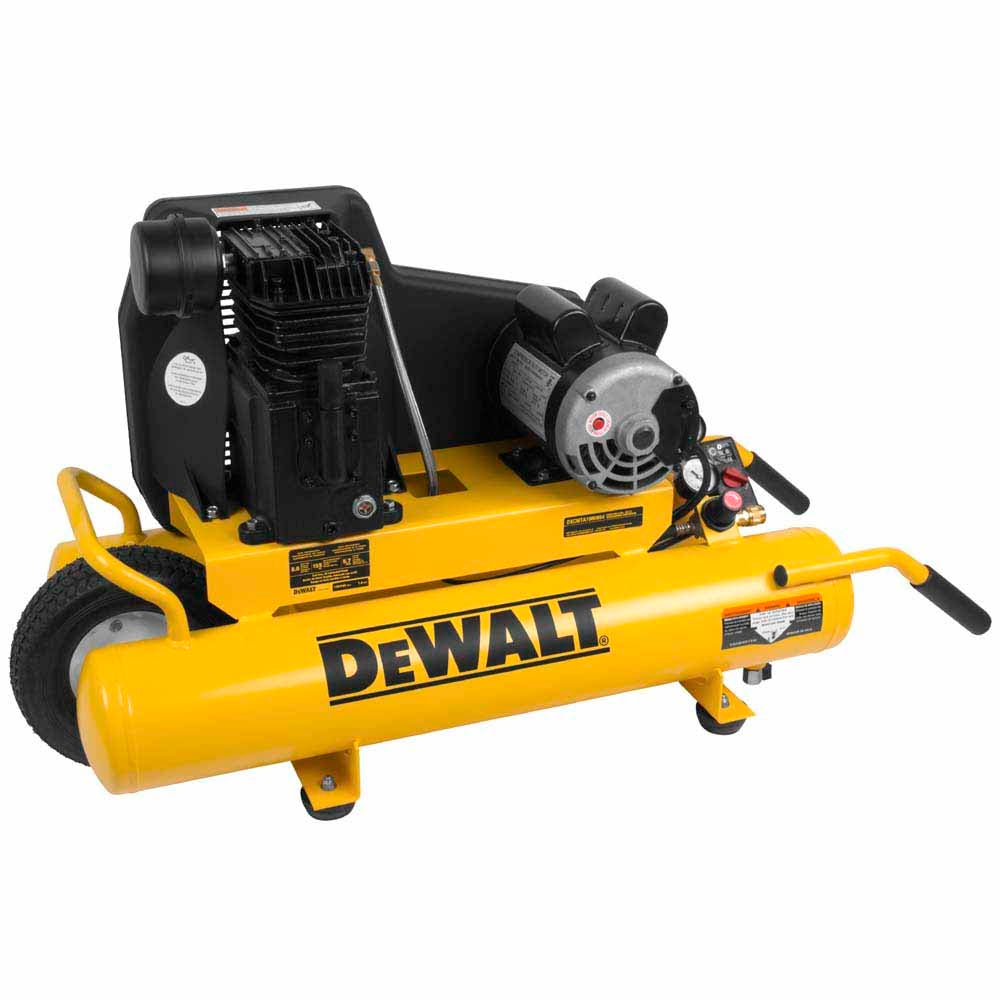 DeWalt DXCMTA1980854 8 Gal. 155 PSI 1.9 HP Electric Dual Voltage Wheelbarrow Air Compressor - 2