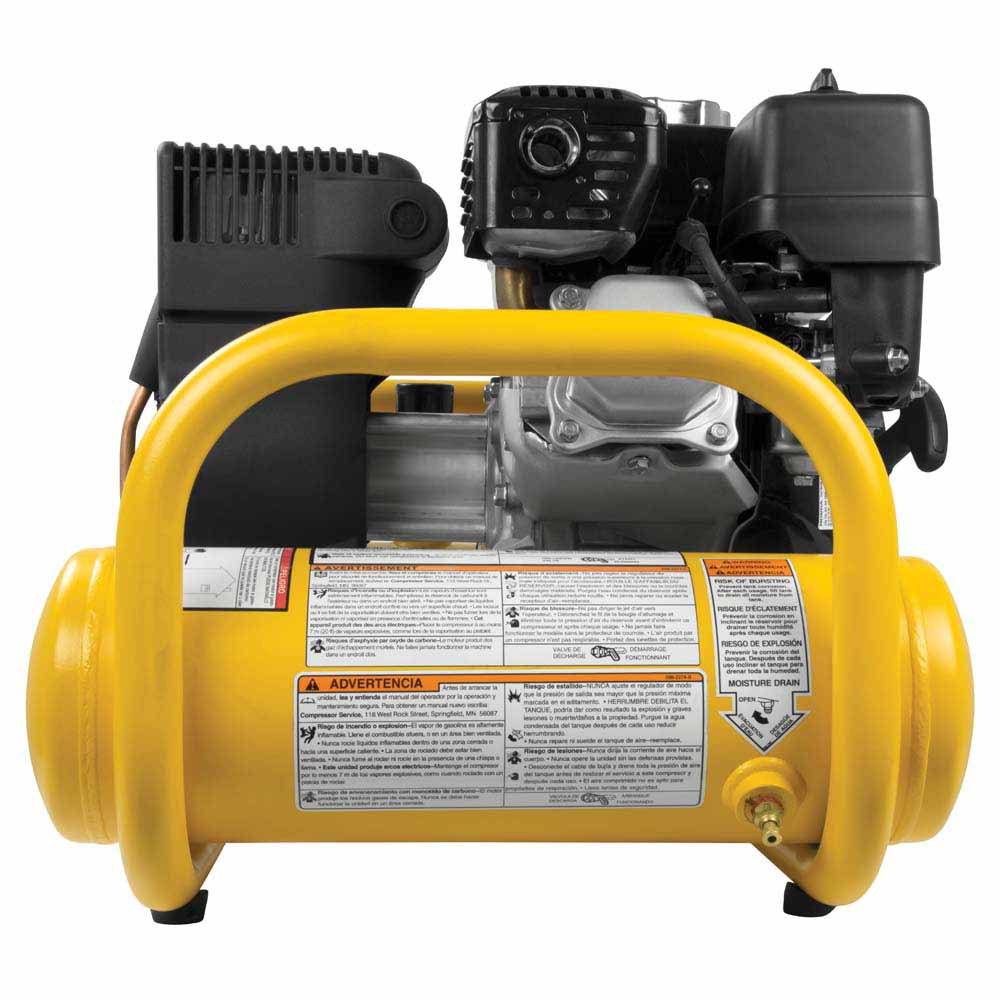 DeWalt DXCMTA5590412 4 Gal. Portable Honda Gas Powered Oil Free Direct Drive Air Compressor - 4