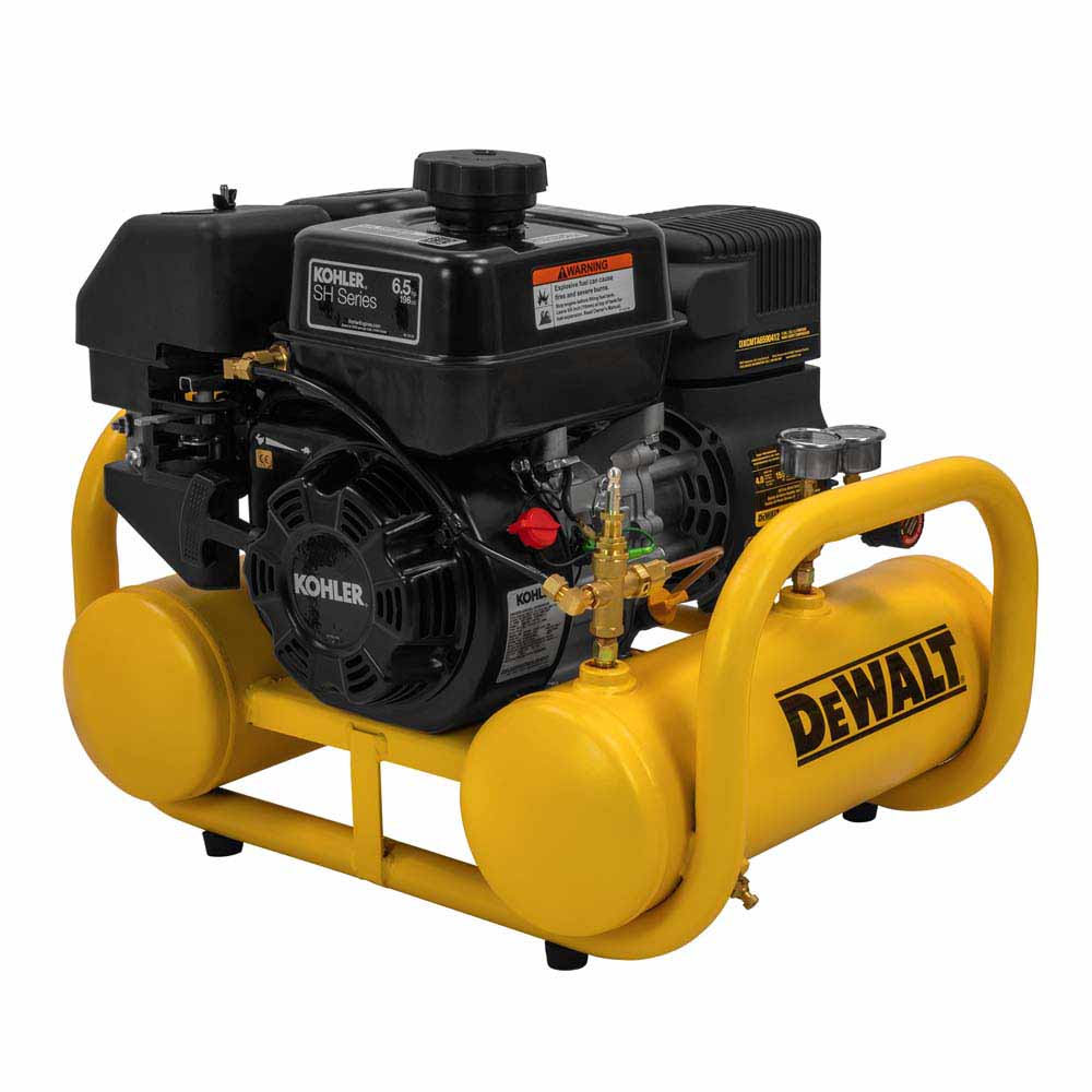 DeWalt DXCMTA6590412 4 Gal. 155 PSI Kohler Gas Powered Oil Free Portable Air Compressor - 3