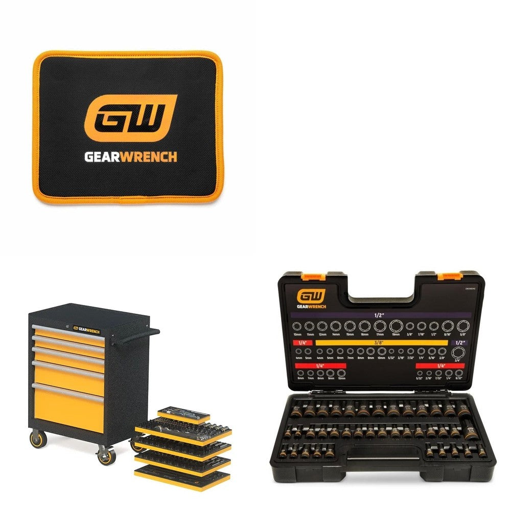 GearWrench MEGAMOD247 247-Pc Mechanics Tool Set W/ FREE GWMAGMAT108 and FREE GWUHBSMS