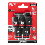 Milwaukee 49-66-7036 3/8" Drive 6pc Metric Standard Socket Set - 2