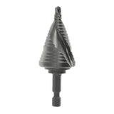 MK Morse 124485 Switchback High Speed Steel Step Drill Bit 1/4 Inch to 1-1/8 Inch for Metal and Plastic (1 Pack)