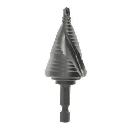 MK Morse 124485 Switchback High Speed Steel Step Drill Bit 1/4 Inch to 1-1/8 Inch for Metal and Plastic (1 Pack)