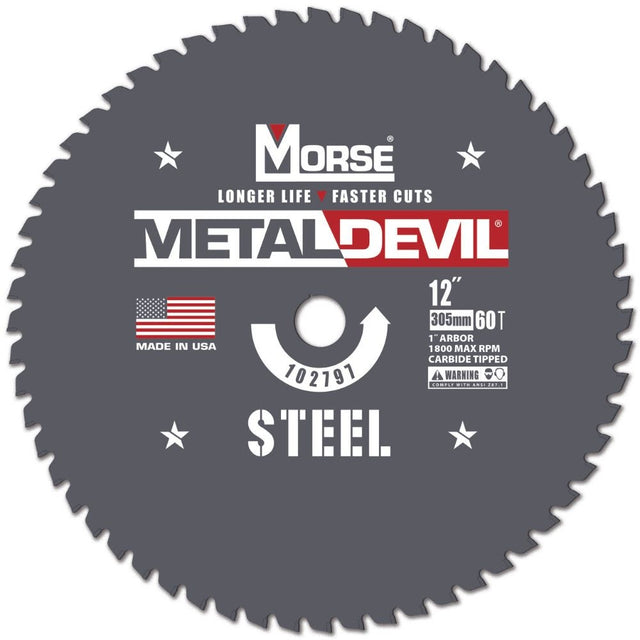 MK Morse CSM1260FSC 12" 60T ST Circular Saw Blade