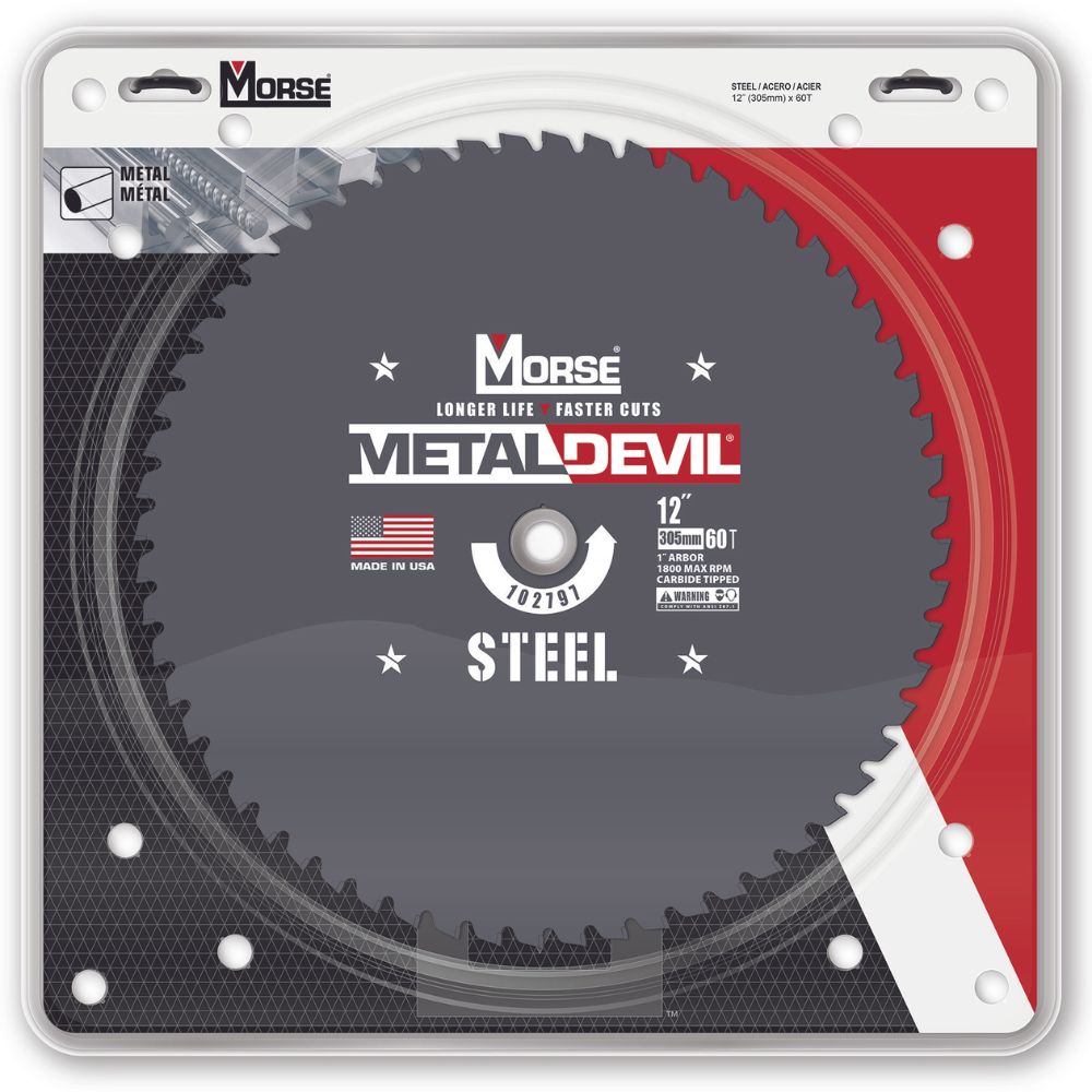 MK Morse CSM1260FSC 12" 60T ST Circular Saw Blade - 2