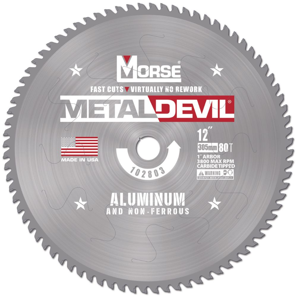 MK Morse CSM1280FNFC 12" 80T NF Circular Saw Blade