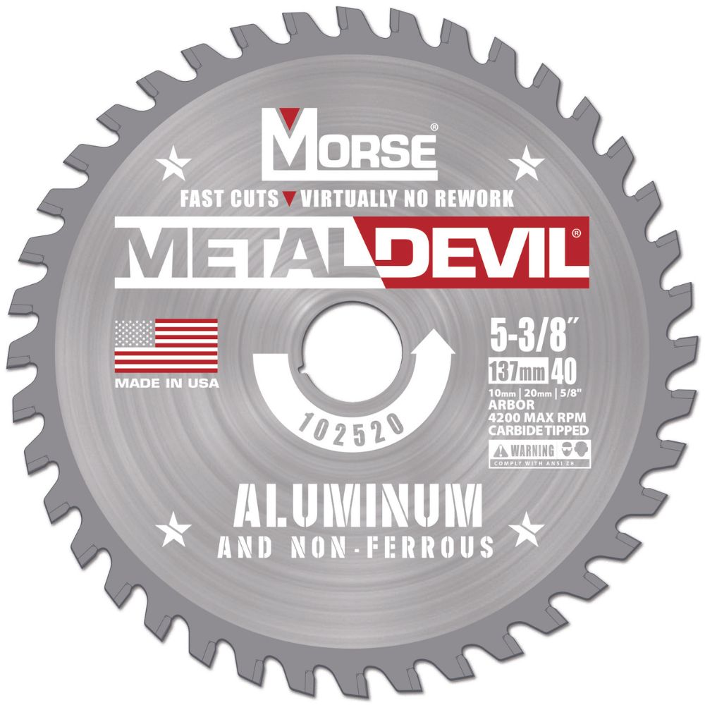 MK Morse CSM53840FNFC 5-3/8" 40T NF Circular Saw Blade