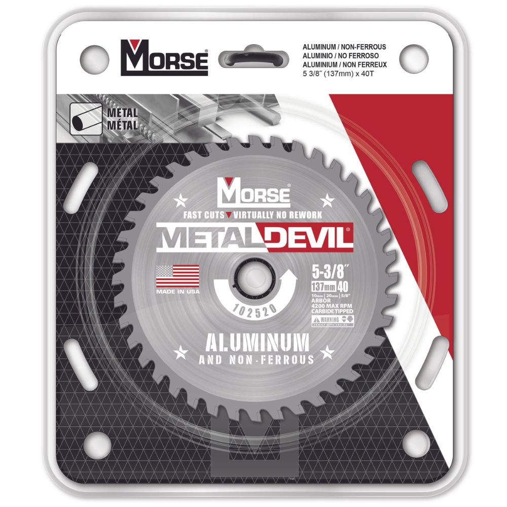 MK Morse CSM53840FNFC 5-3/8" 40T NF Circular Saw Blade - 2