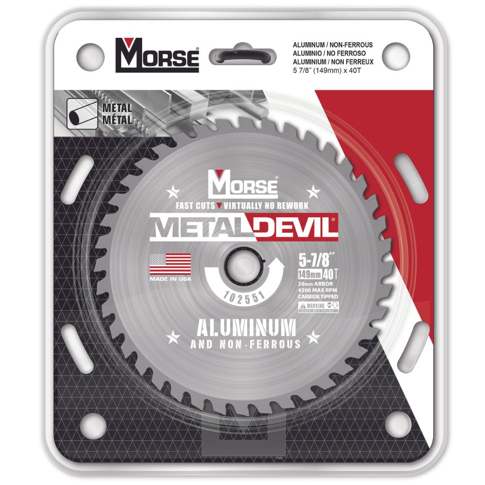 MK Morse CSM5884020FNFC 5-7/8" 40T NF 20MM Circular Saw Blade - 2