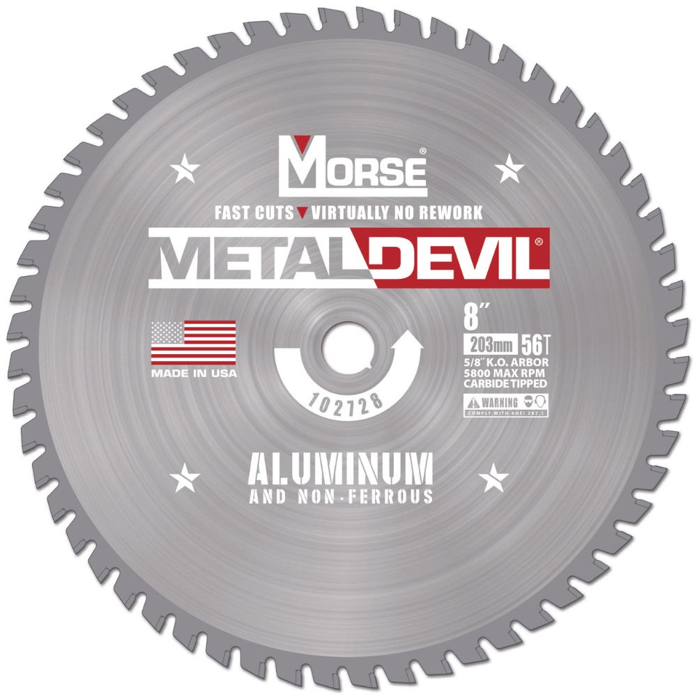 MK Morse CSM856FNFC 8" 56T NF Circular Saw Blade