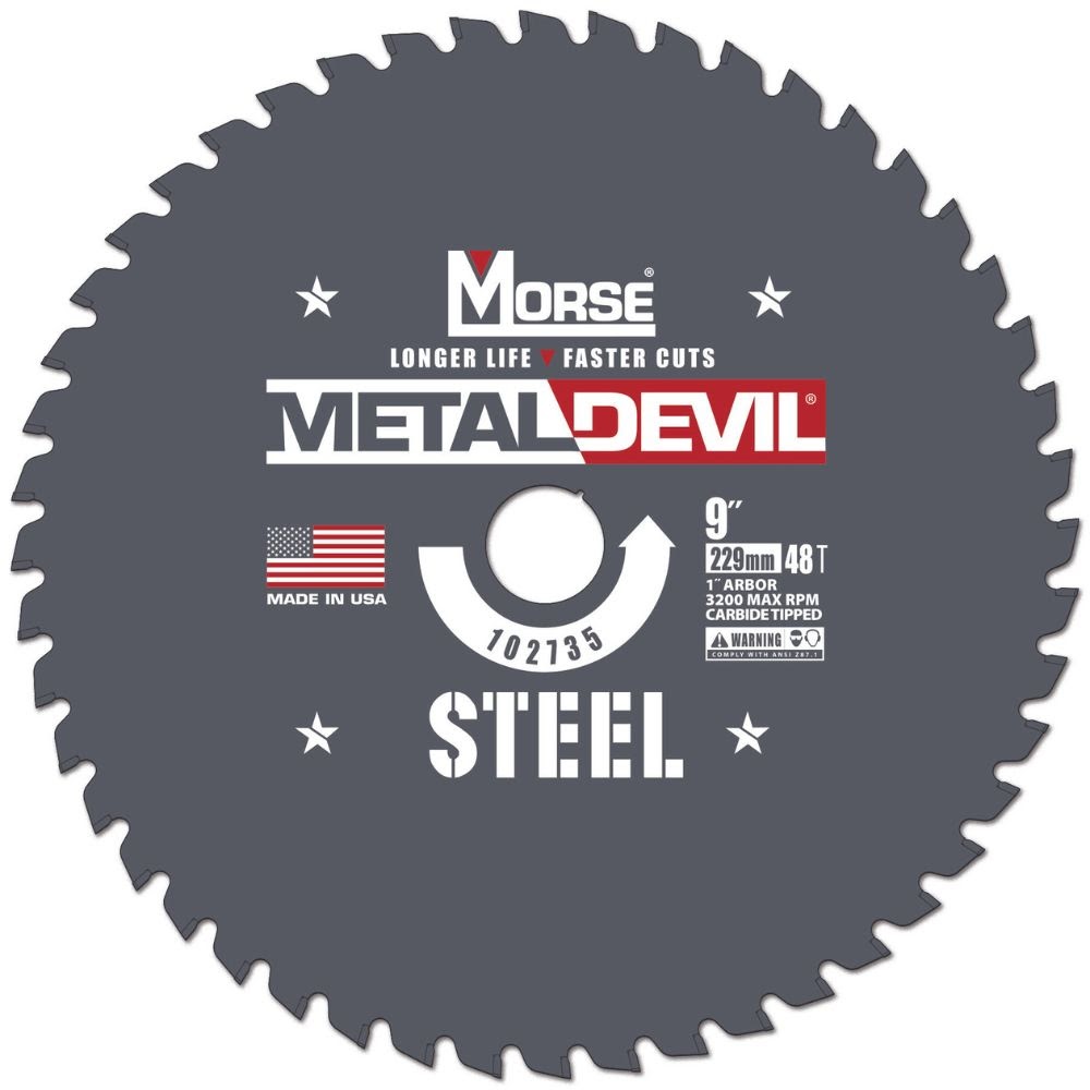 MK Morse CSM948FSC 9" 48T ST Circular Saw Blade