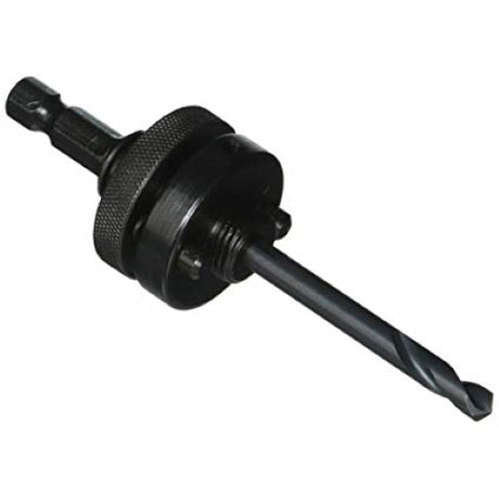 MK Morse MA35PS 3/8" hex shank, 5/8"-18 thread, Pin Drive, Hole Saw Arbor w/ High Speed Steel Pilot Drill