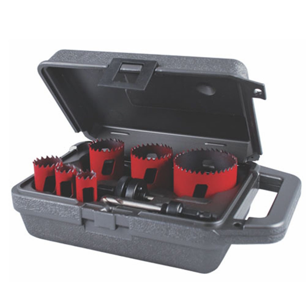 MK Morse MHS03U 177832 8 Piece Utility Bi-Metal hole saw Kit