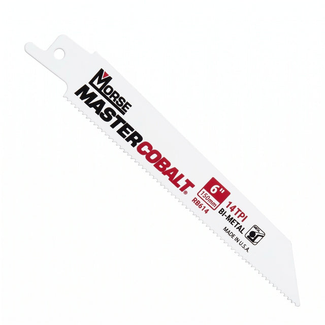 MK Morse RB618T50 6 in 18 TPI Master Cobalt Bi Metal Metal Cutting Reciprocating Saw Blades