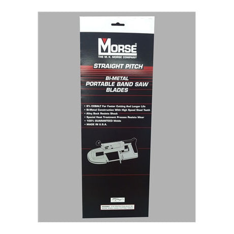 MK Morse ZWEP3214W 32-7/8" x 14 TPI Bi-Metal Portable Band Saw Blade, Pack of 3