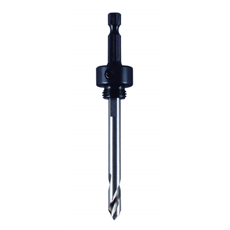 MK Morse MA24 1/4" hex shank, 1/2"-20 thread Hole Saw Arbor w/ High Speed Steel Pilot Drill