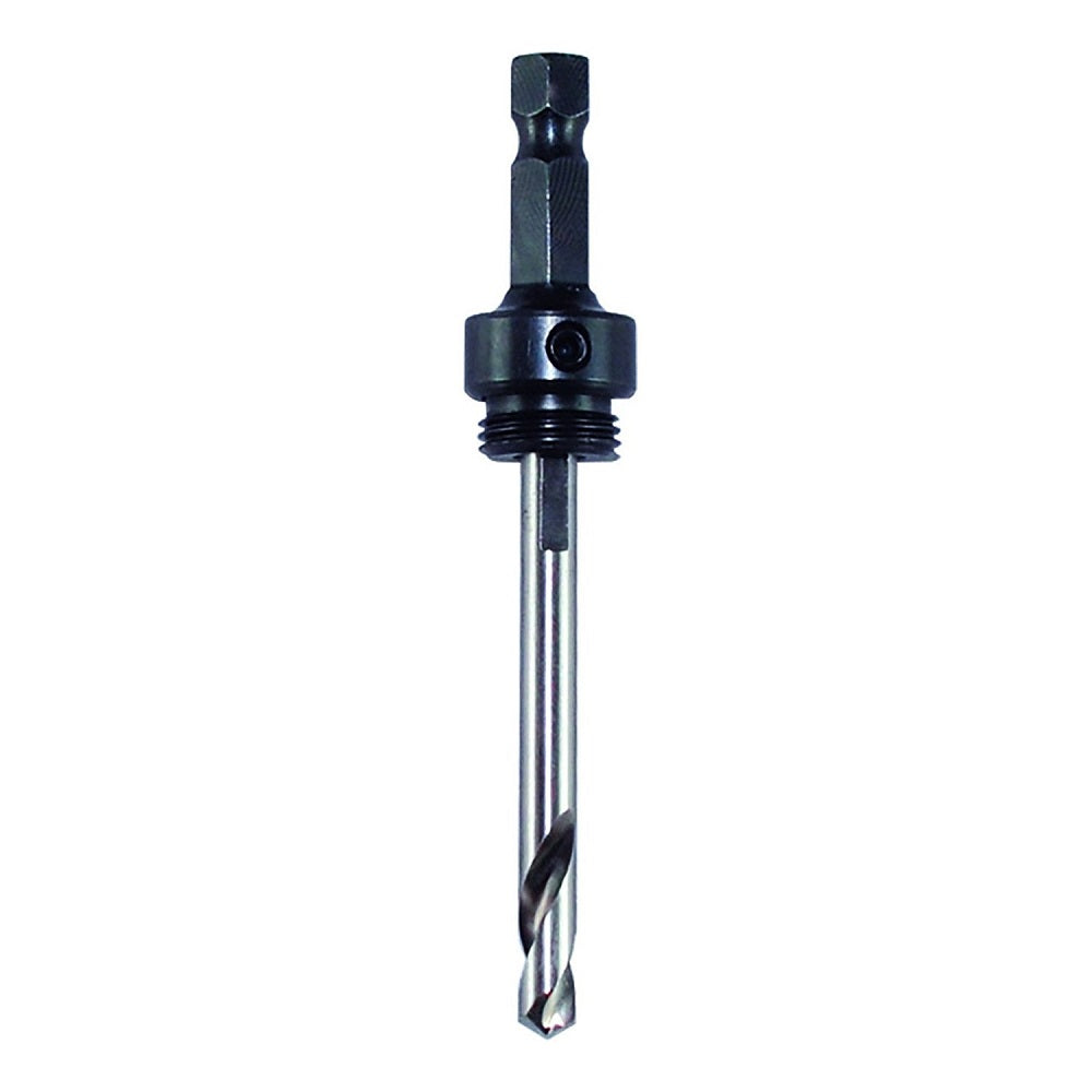 MK Morse MA35 3/8" hex shank, 5/8"-18 thread, Hole Saw Arbor w/ High Speed Steel Pilot Drill - 2