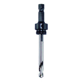 MK Morse MA35 3/8" hex shank, 5/8"-18 thread, Hole Saw Arbor w/ High Speed Steel Pilot Drill