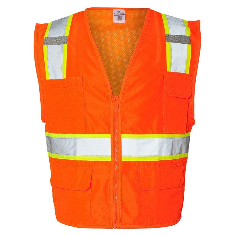 ML Kishigo 1164-XL Orange/Red Mesh Back Vest, X-Large