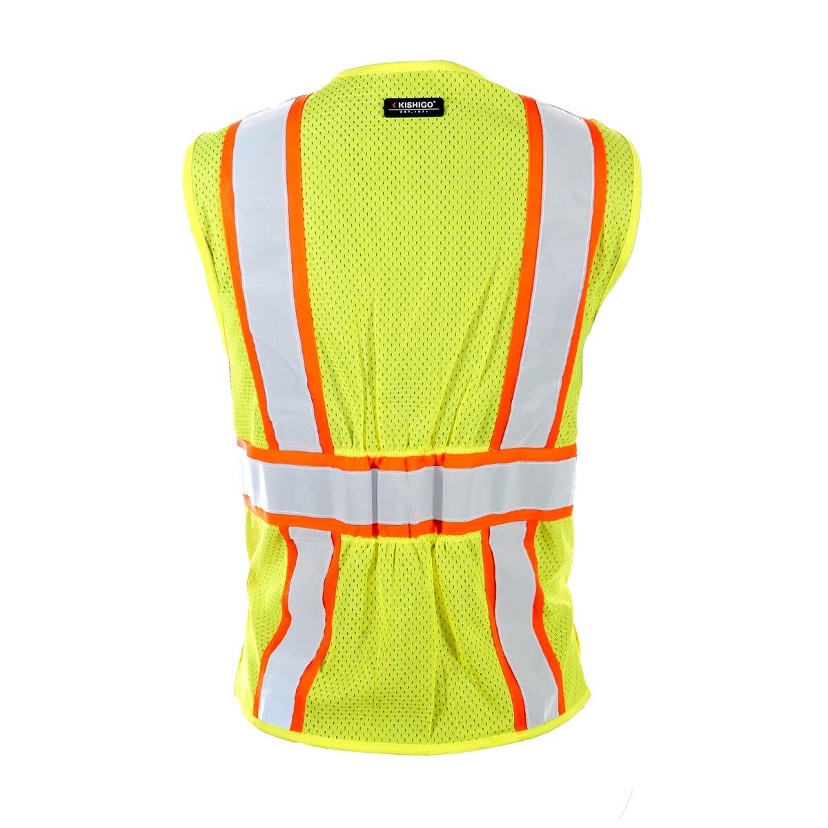 ML Kishigo 1586-S Womens All Mesh Contrast ANSI Class 2 Safety Vest Lime Size Small (1 Each) - 2