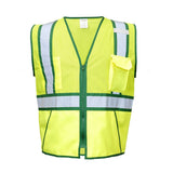 ML Kishigo 1597-2X Class 2 Reflective Color Contrast Safety Vest Lime Green Size 2X