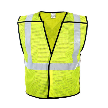 ML Kishigo 1805-2X-3X Lime Class 2 X-Back 5-Point Breakaway Mesh Safety Vest Size 2X-3X
