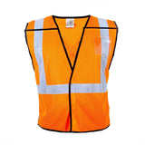 ML Kishigo 1806-2X-3X Class 2 Orange X-Back Breakaway Safety Vest 50-54" Chest with 2" Reflective Tape