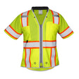 ML Kishigo 1822-2X-3X Womens Class 3 Hi Vis Mesh Safety Vest Lime Orange 2X-3X (1 Each)