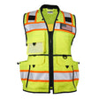 ML Kishigo 1824-S Womens ANSI Class 2 High Visibility Construction Vest Lime Black Size S (1 Each)