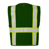 ML Kishigo B104-L-XL Enhanced Visibility Multi Pocket Mesh Vest Green Lime Non ANSI Large X Large - 2
