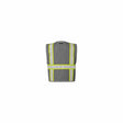 ML Kishigo B111-L-XL Multi-Pocket Polyester Mesh Safety Vest Gray Lime 27" L/XL