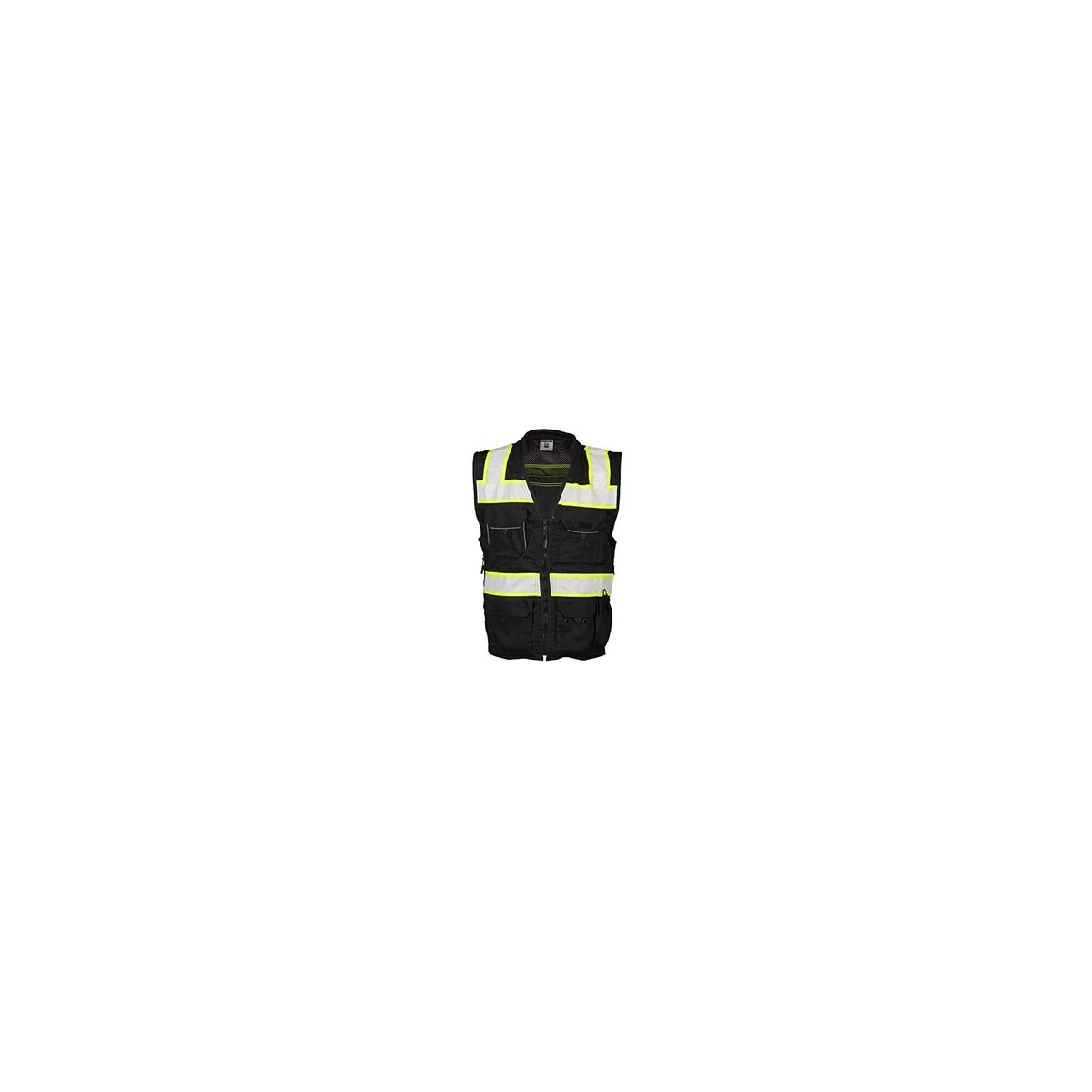 ML Kishigo B500-2XL Enhanced Visibility Professional Utility Vest Size 2X Black (1 Each)