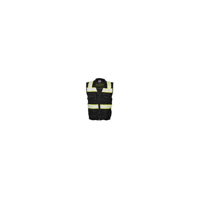 ML Kishigo B500-2XL Enhanced Visibility Professional Utility Vest Size 2X Black (1 Each)