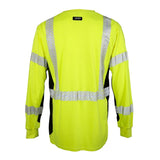 ML Kishigo F694-L FR Long Sleeve Henley T-Shirt Lime Size Large Class 3 CAT 2 16 cal cm2 - 3