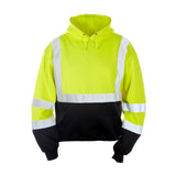 ML Kishigo JS154-2X Class 3 Lime Pullover Hoodie with 2" Reflective Tape (Each)