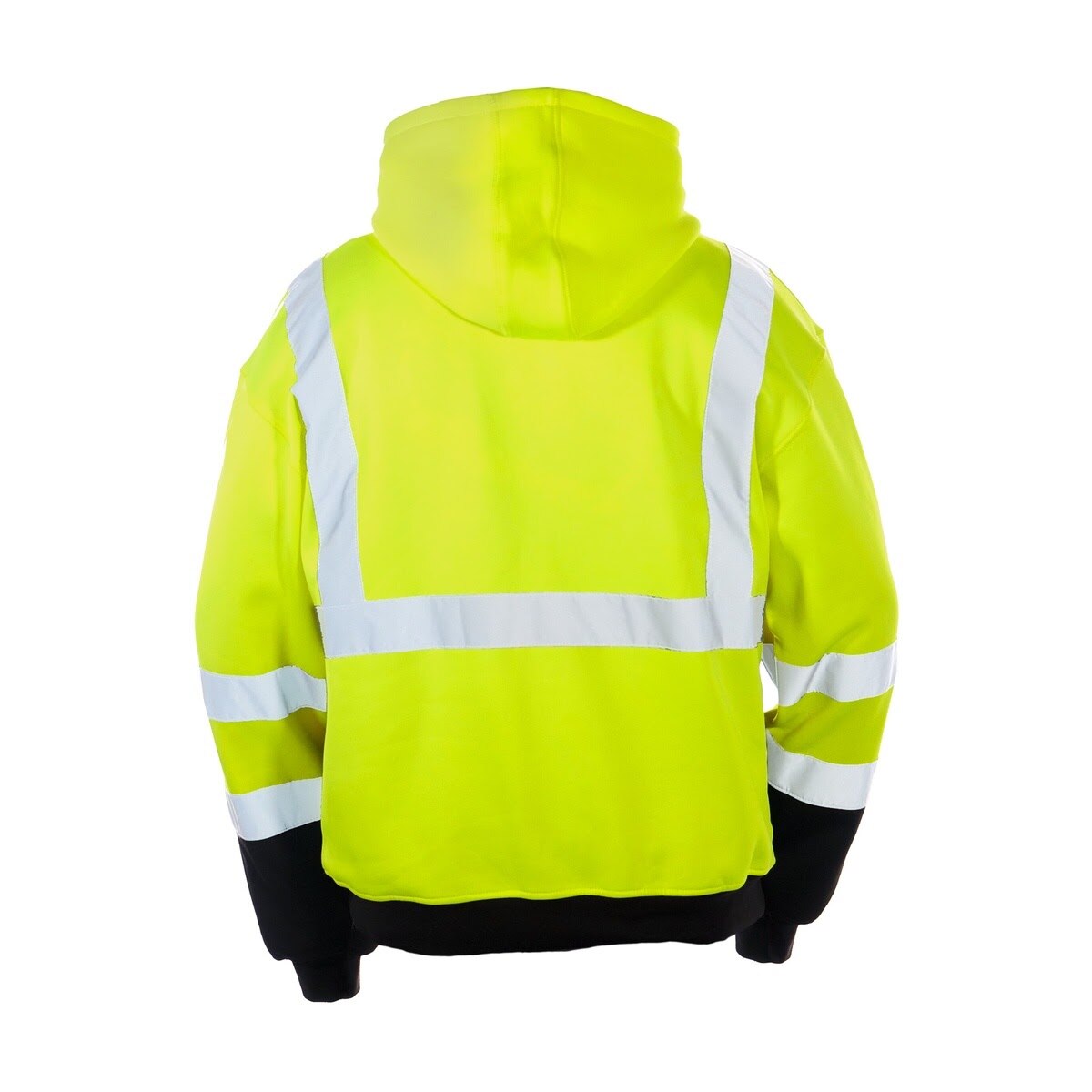 ML Kishigo JS154-S ANSI Class 3 Lime Pullover Safety Hoodie with 2" Reflective Tape Size Small - 2