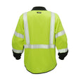 ML Kishigo JS161-4X Class 3 Hi Vis Mock Neck Full Zip Sweatshirt Lime 4X (Each) - 2
