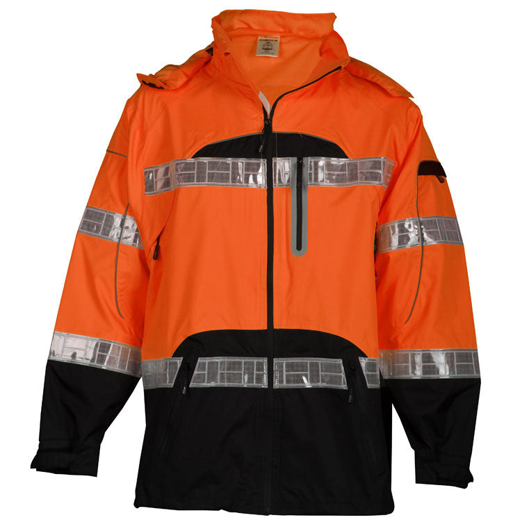 ML Kishigo  RWJ107-2X/3X Brilliant Series Rain Jacket , Orange, 2XL/3XL