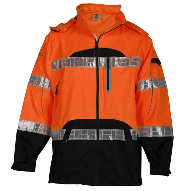 ML Kishigo  RWJ107-S/M Brilliant Series Rain Jacket , Orange, S/M