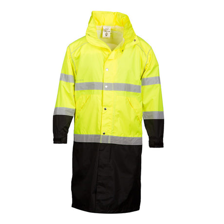 ML Kishigo  RWJ108-2X/3X Brilliant Series Class 3 Long Rain Coat, Lime, 2X/3X